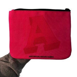 Anti Social Social Club Bold Pink Toiletry Bag